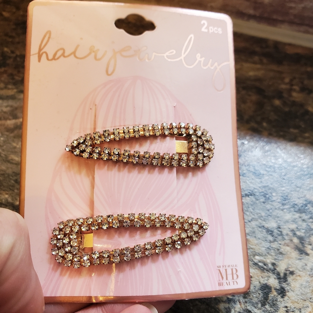 Brand new Rhinestone barrettes